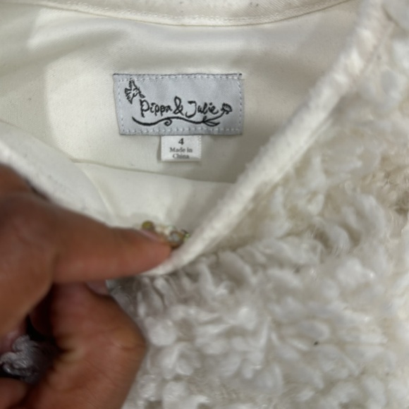 Pippa & julie all white size 4 sweater - Picture 5 of 5